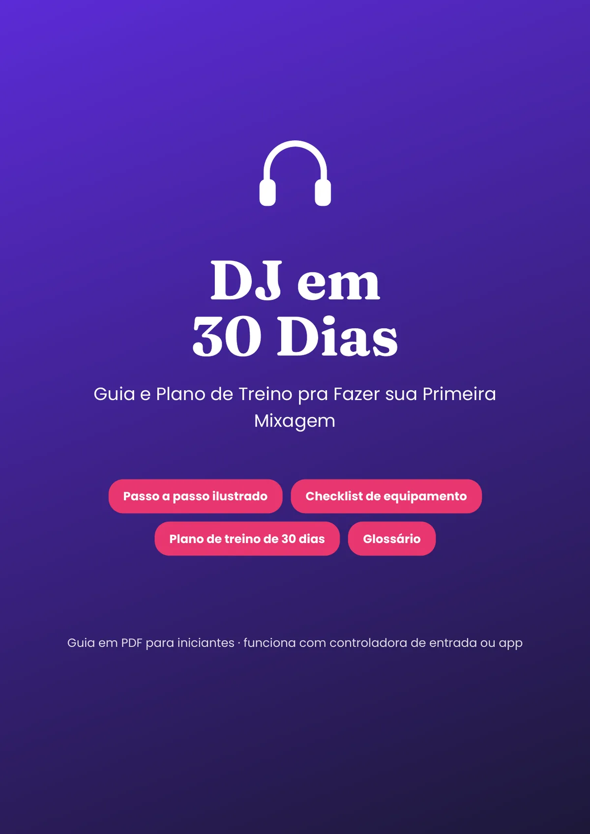 Página real do PDF DJ em 30 Dias: capa